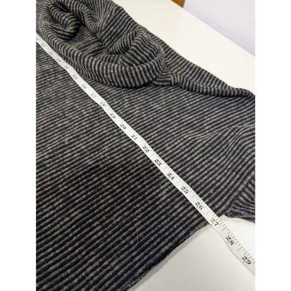 Clara Sun Woo Top Womens XL Gray Ribbed Cowl Neck Top - Picture 7 of 9